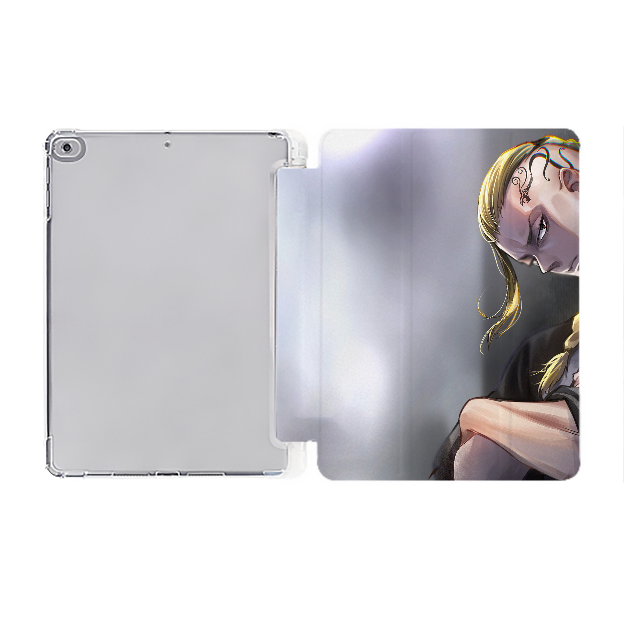 （画像用） ウルトラマン Ultraman IPad ケース ペン収納付き 三つ折りスタンド PUレザー×シリコン 対応機種9.5/10.5/10.9インチ
